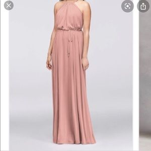 Blush bridesmaid dress